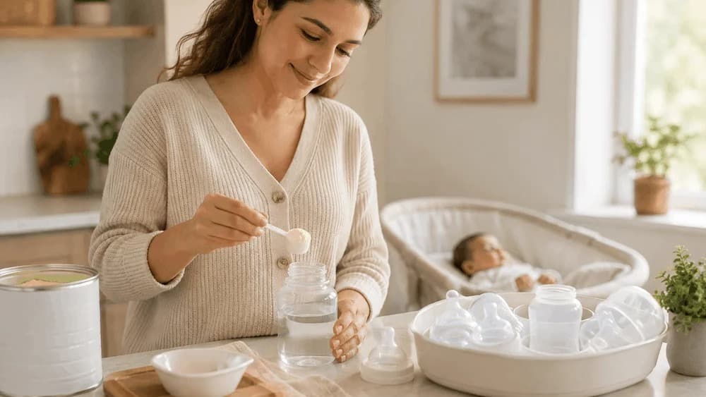 Cómo calcular y preparar la fórmula infantil de forma segura
