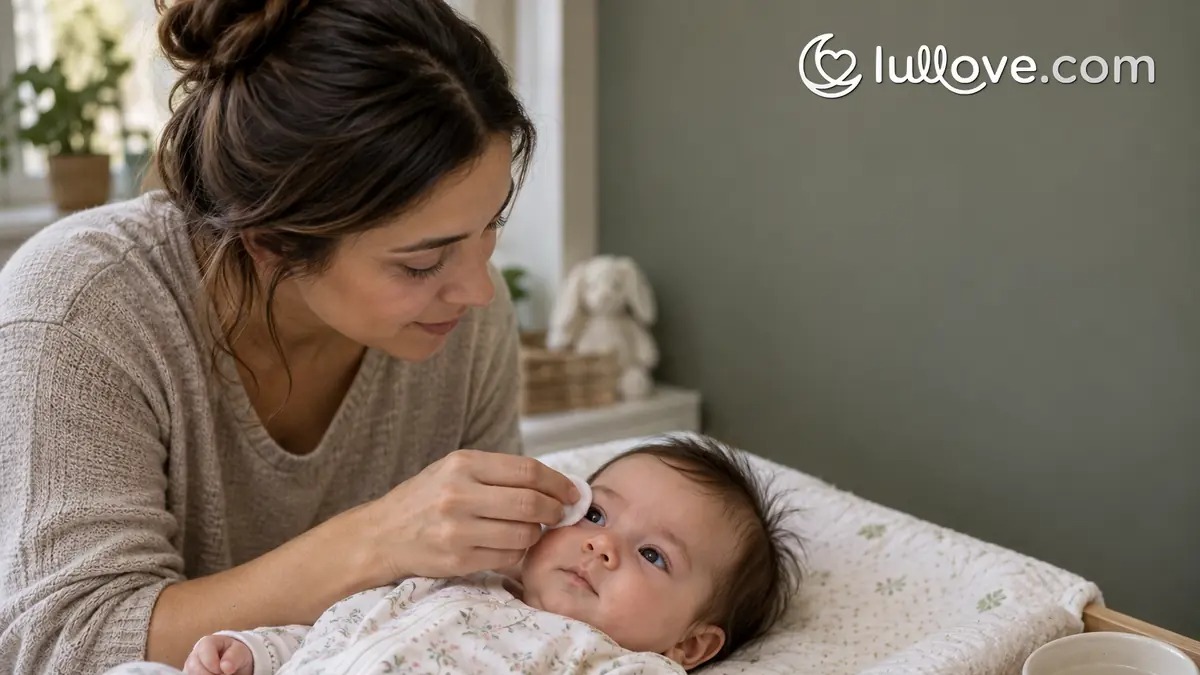 Œil collé et larmoyant chez le bébé : canal lacrymal bouché, conjonctivite et signes d’alerte