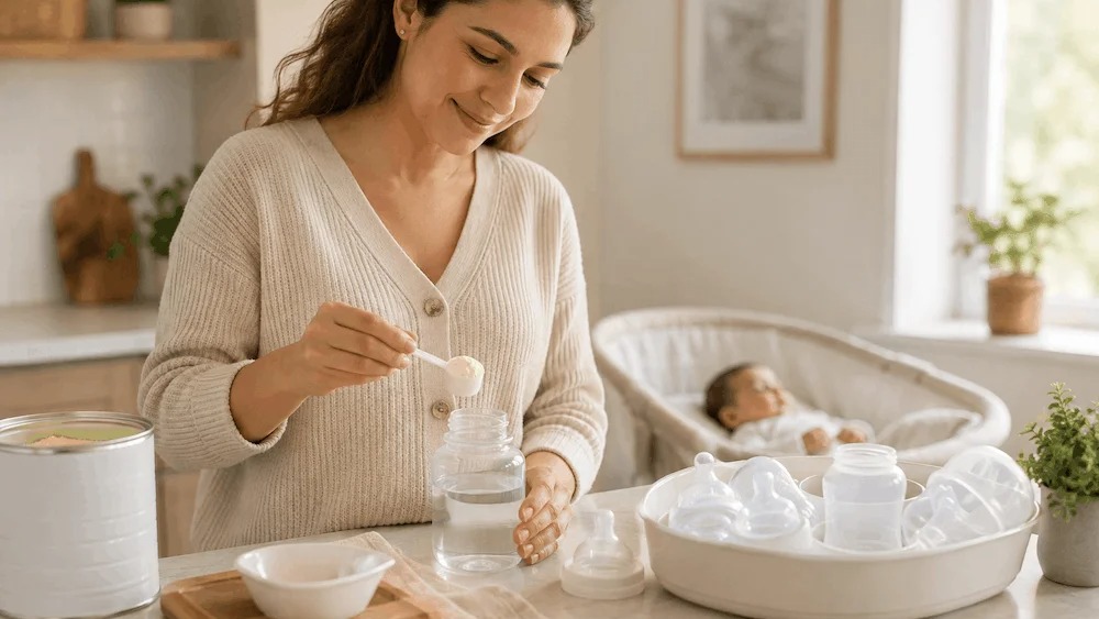 Préparer et doser le lait infantile en toute sécurité